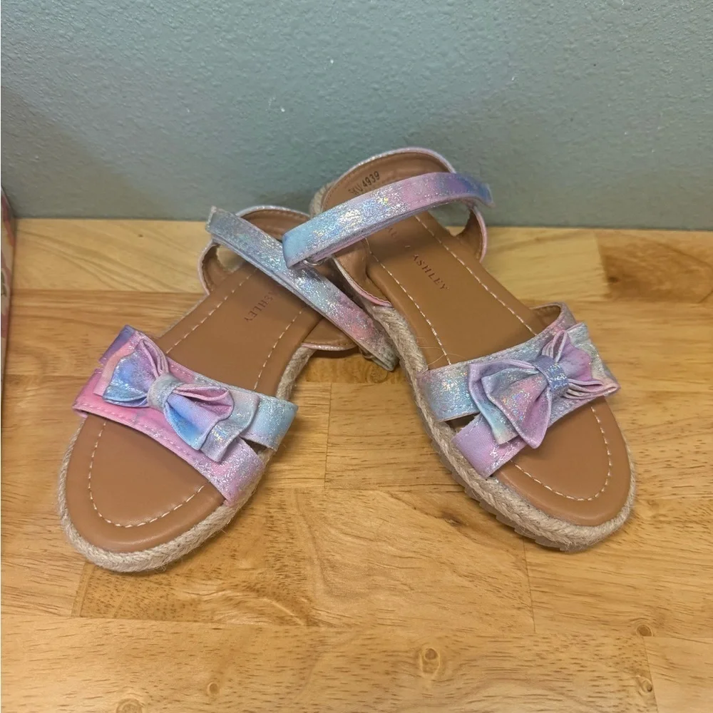 Laura Ashley Lilac Girl's Espadrille Sandals